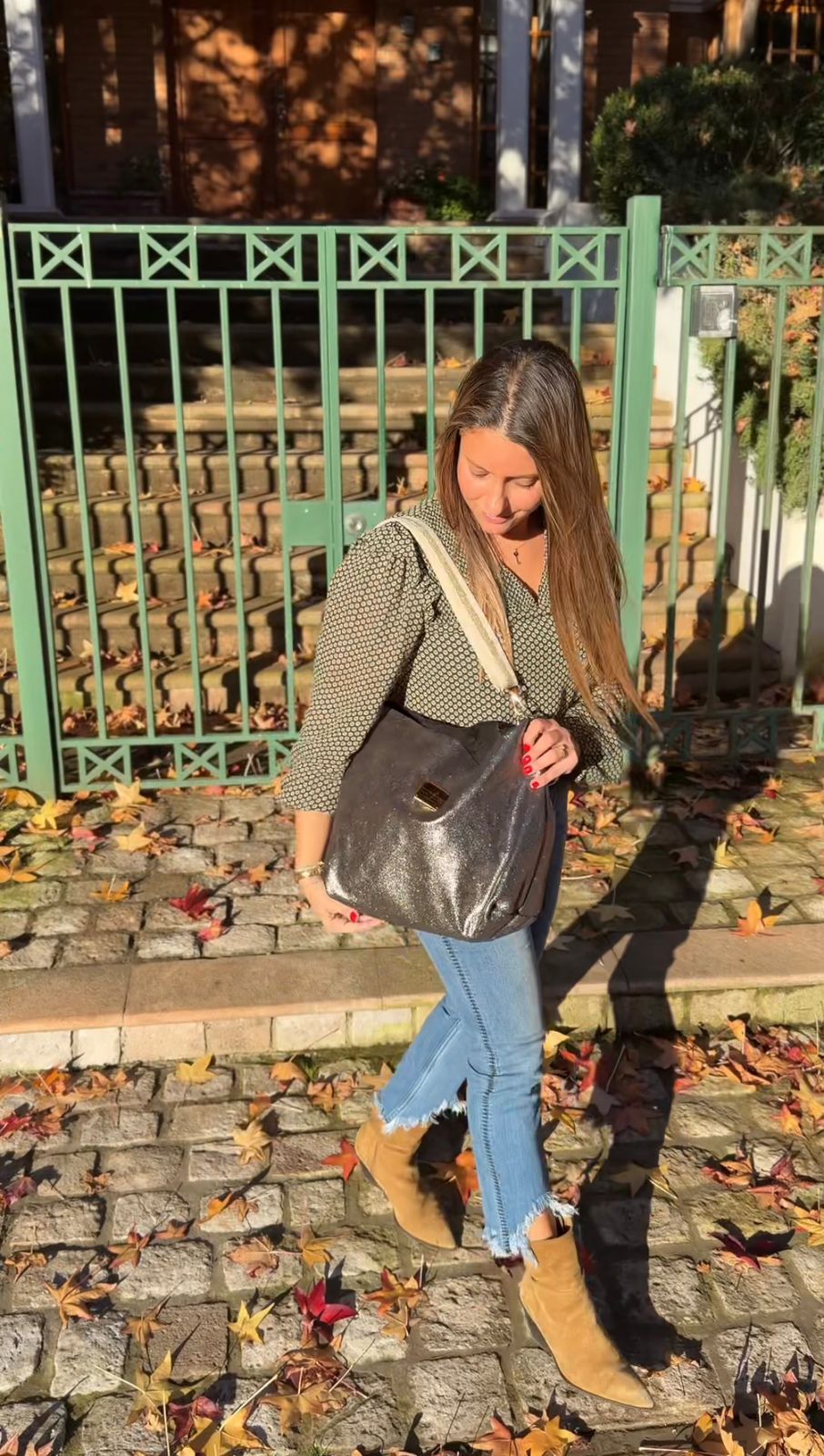 Cartera Tote Brillos · Noel Belén Indumentaria