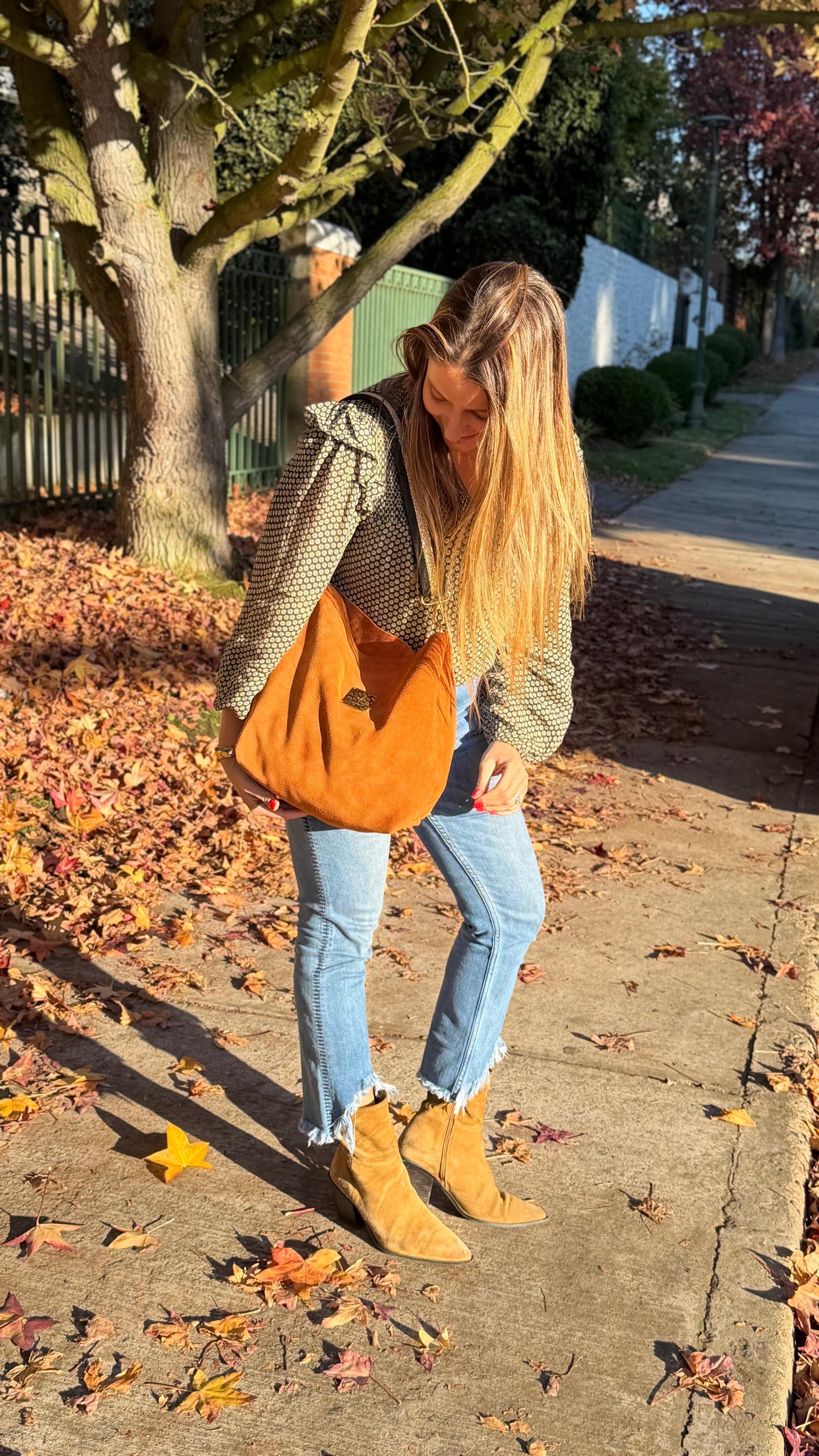 Cartera Tote Camel · Noel Belén Indumentaria